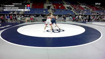 120 lbs Cons. Rd Of 16 - Ian Stearns, PA vs Beckett Edstrom, MN