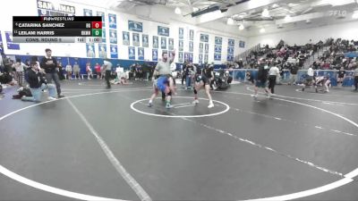 110 lbs Cons. Round 5 - Catarina Sanchez, Bell Gardens vs Leilani Harris, Beckman