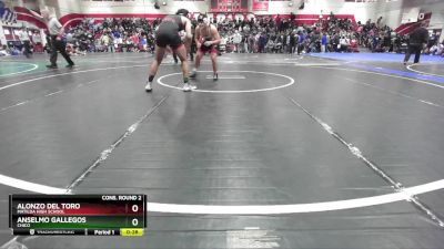 165 lbs Cons. Round 2 - Anselmo Gallegos, Chico vs Alonzo Del Toro, Matilda High School