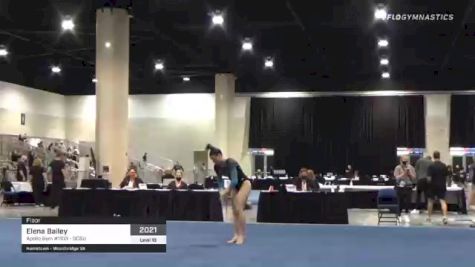 Elena Bailey - Floor, Apollo Gym #1103 - SCSU - 2021 USA Gymnastics Development Program National Championships
