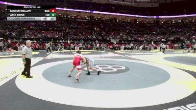 144 lbs Cons. Sub-semis - Aric Criss, Louisville vs Kolten Mellon, Wadsworth