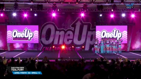 Evolution Cheer - Teal Fury [2025 L1 Youth - D2 - Small - C Day 2] 2025 One Up Grand Nationals