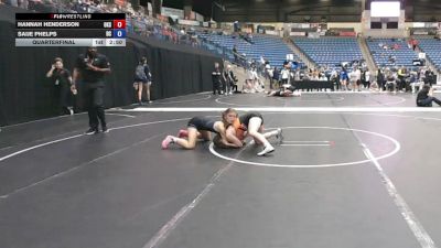 124 lbs Quarterfinal - Saije Phelps, Doane vs Hannah Henderson, Oklahoma State University
