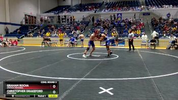 157 lbs Cons. Round 2 - Christopher Drakeford, Limestone vs Graham Rocha, Lincoln Memorial