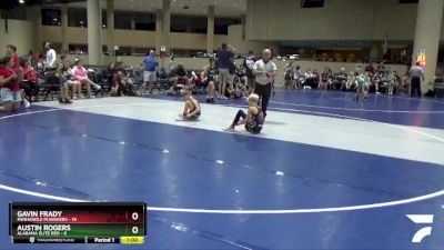 65 lbs Round 7 (8 Team) - Austin Rogers, Alabama Elite Red vs Gavin Frady, Panhandle Punishers