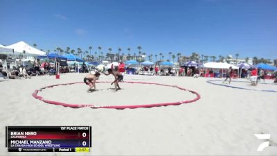 70 kg 1st Place Match - Michael Manzano, La Canada High School Wrestling vs Brian Nero, California