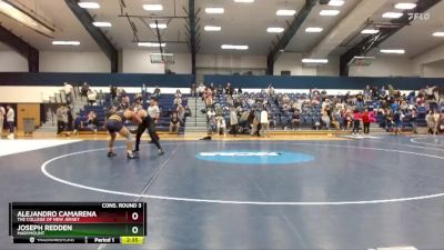 197 lbs Cons. Round 3 - Joseph Redden, Marymount vs Alejandro Camarena, The College Of New Jersey