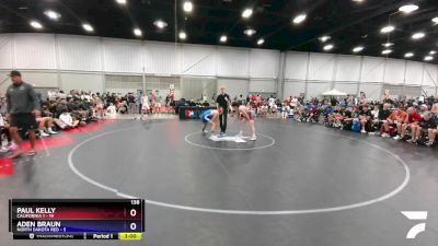 138 lbs Quarters & 1st Wb (16 Team) - Paul Kelly, California 1 vs Aden Braun, North Dakota Red