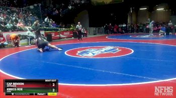 5A-175 lbs Semifinal - Kirecg Roe, Cass vs Cap Benson, Jefferson