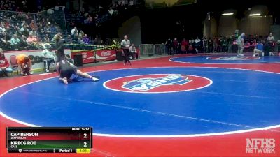 5A-175 lbs Semifinal - Kirecg Roe, Cass vs Cap Benson, Jefferson