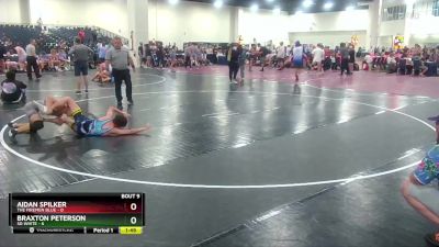 113 lbs Round 3 (10 Team) - Aidan Spilker, The Firemen Blue vs Braxton Peterson, SD White