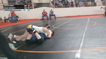 135_B lbs Consolation - Brock Lewis, Cambria Heights vs Silas Corcetti, Franklin Regional