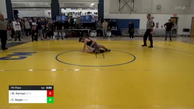 139 lbs 7th Place - Mason Kernan, Bethel Park vs Carter Nogle, Mt.St.Joseph-MD