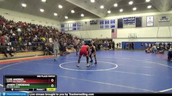 160 lbs 3rd Place Match - Jaxen Cardenas, Big Dog Ranch vs Luis Andres, Santa Ana Wrestling