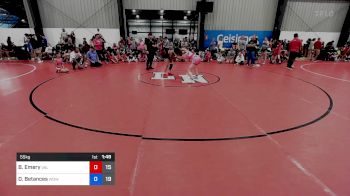 55 kg Rr Rnd 4 - Bailey Emery, Valkyrie Girls WC vs Delialah Betances, WOW Black