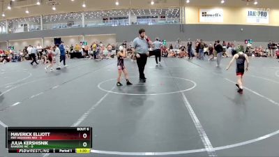 52 lbs Round 3 - Maverick Elliott, Mat Assassins Red vs Julia Kershisnik, Rangers WC