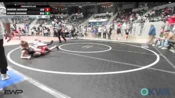 96 lbs Consi Of 8 #2 - Hunter Jackson, Locust Grove Youth Wrestling vs Ayiden Gooding, Wyandotte Youth Wrestling