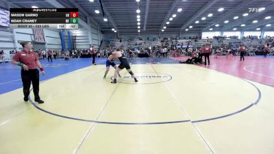 220 lbs Consi Of 8 #2 - Mason Garno, OH vs Noah Craney, ME