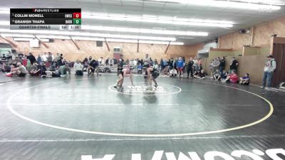 145 lbs Quarterfinal - Collin Monell, Owego vs Granish Thapa, Harrisburg