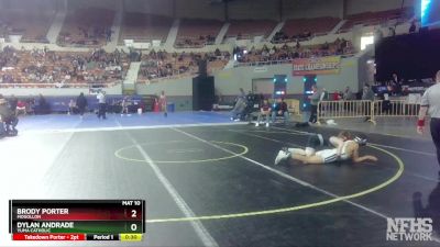 D4-120 lbs Cons. Round 1 - Dylan Andrade, Yuma Catholic vs Brody Porter, Mogollon