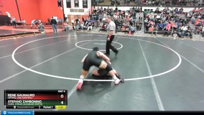 160 lbs Cons. Round 1 - Stefano Zambonino, Carol Stream (GLENBARD NORTH) vs Rene Gaunaurd, Crystal Lake (CENTRAL)