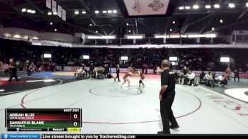 Girls 135 lbs Semifinal - Samantha Blank, Yelm (Girls) vs Adriah Blue, White River (Girls)