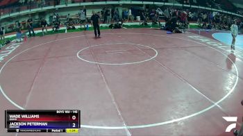 145 lbs 1st Place Match - Wade Williams, Idaho vs Jackson Peterman, Oregon