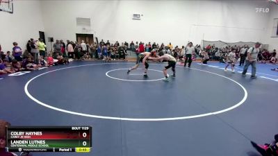 134-134 lbs Round 2 - Landen Lutnes, Centennial Middle School vs Colby Haynes, Carey Jr High