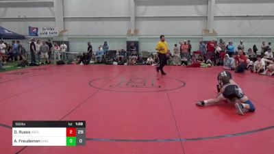 102 lbs Round 1 - Dylan Russo, Ares W.C. (MI) vs Aj Freudemen, Ohio Gold 24K