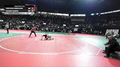 132 lbs Cons. Round 4 - Grayson Debevoise, MIRA vs Mason Joseph, PWCA