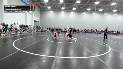132 lbs Consi Of 64 #2 - Dylan Pinelli, RI vs Camden Spiniolas, IL