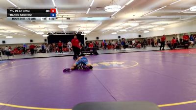 70 lbs Cons. Sub-rd Of 16 - Vic De La Cruz, Sunnyvale Wrestling Club vs Daniel Sanchez