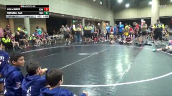 125 lbs Round 4 (6 Team) - Adam Hart, NC National Team White vs Preston Pas, The Factory Wrestling