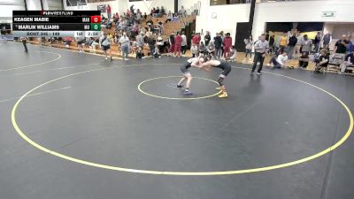 149 lbs Cons. Round 4 - Keagen Mabie, Manchester vs Marlin Williams, Marian