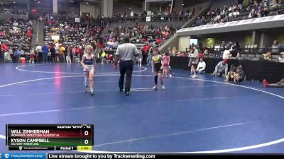 70 lbs Round 5 - Kyson Campbell, Victory Wrestling vs Will Zimmerman, Ironhawk Wrestling Academy IA