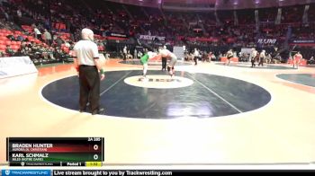 2A 285 lbs Semifinal - Braden Hunter, Aurora (A. Christian) vs Karl Schmalz, Niles (Notre Dame)