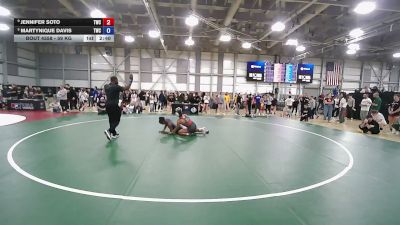 59 kg Cons. Quarters - Jennifer Soto, Tarleton Wrestling Club vs Martynique Davis, Thorobred Wrestling Club