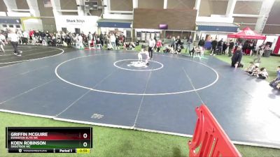 40 lbs Semifinal - Koen Robinson, Shootbox WC vs Griffin McGuire, Evanston Elite WC