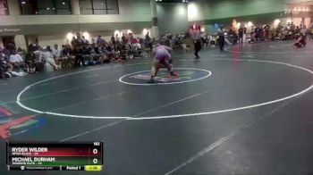 182 lbs Round 3 (16 Team) - Ryder Wilder, NFWA Black vs Michael Durham, Warrior Elite