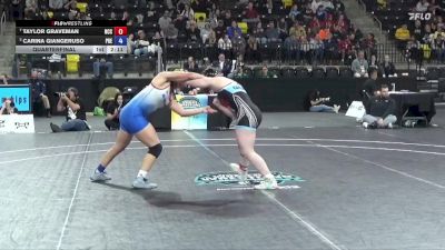 138 lbs Quarterfinal - Taylor Graveman, North Central College vs Carina Giangeruso, Presbyterian