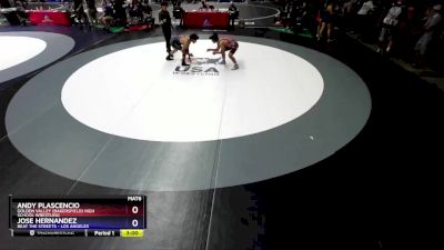 132 lbs Cons. Round 2 - Andy Plascencio, Golden Valley (Bakersfield) High School Wrestling vs Jose Hernandez, Beat The Streets - Los Angeles