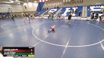 53-55 lbs Round 1 - Caleb Storey, Box Elder Stingers vs Jagger Sjoblom, Devils Wrestling