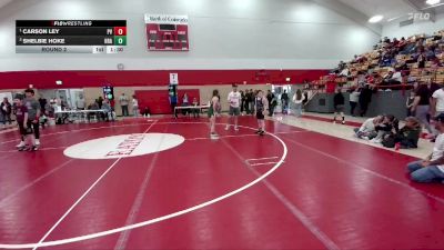 97-100 lbs Round 2 - Carson Ley, Platte Valley vs Shelbie Hoke, HRA