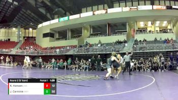 182 lbs Round 2 (8 Team) - Kyan Hanson, Lincoln Southeast vs Jeremiah Carmine, Gretna
