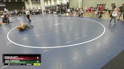 80 lbs Cons. Round 2 - Jake Swanson, Nebraska Elite Wrestling Club vs Evan Elliott, Abilene Kids Wrestling Club