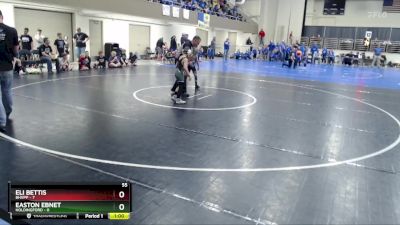 55 lbs Semis (4 Team) - Eli Bettis, BHVPP vs Easton Ebnet, Holdingford