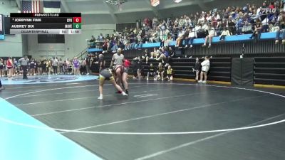 190 lbs Quarterfinal - Jordynn Fink, Center Point-Urbana vs Audrey Dix, Mount Vernon