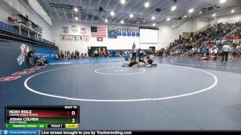 160 lbs Champ. Round 1 - Noah Ingle, Laramie Middle School vs Josiah Colmen, Dean Morgan