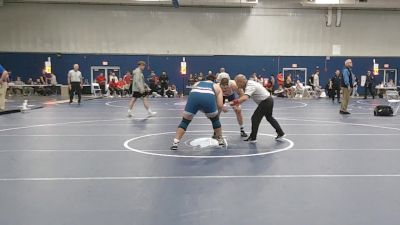 285 lbs 3rd Place - Lincoln Bibla, Coast Guard vs Jayden Toppan, Roger Williams