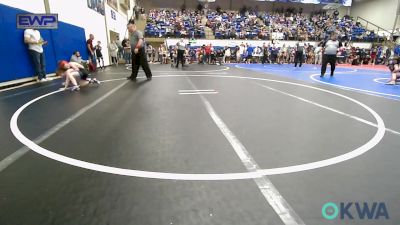 58-61 lbs Rr Rnd 2 - Braxton Bishop, Pryor Tigers vs Jackson Snodgrass, Checotah Matcats